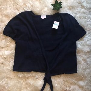 NEW Justice girls mini front tie cardigan